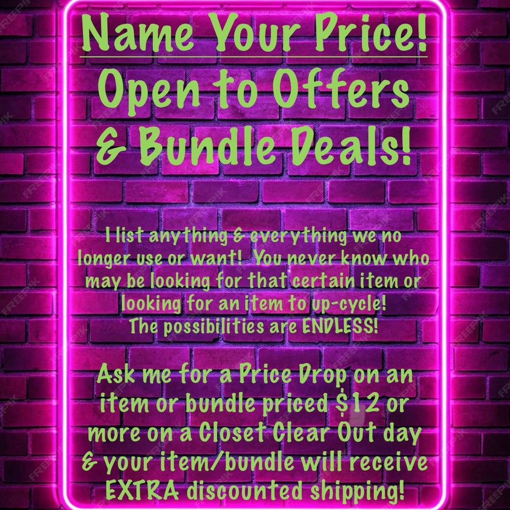 Make An Offer!  Price Drops Offered so YOU Receive EXTRA Discounted Shipping 🥰
